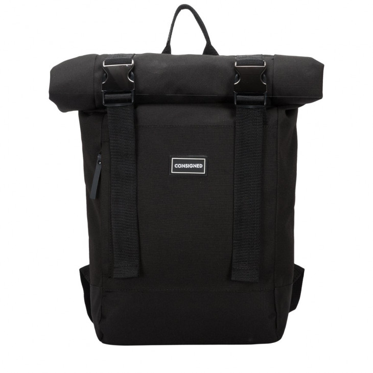 CONSIGNED Roll Top Double Clip Backpack