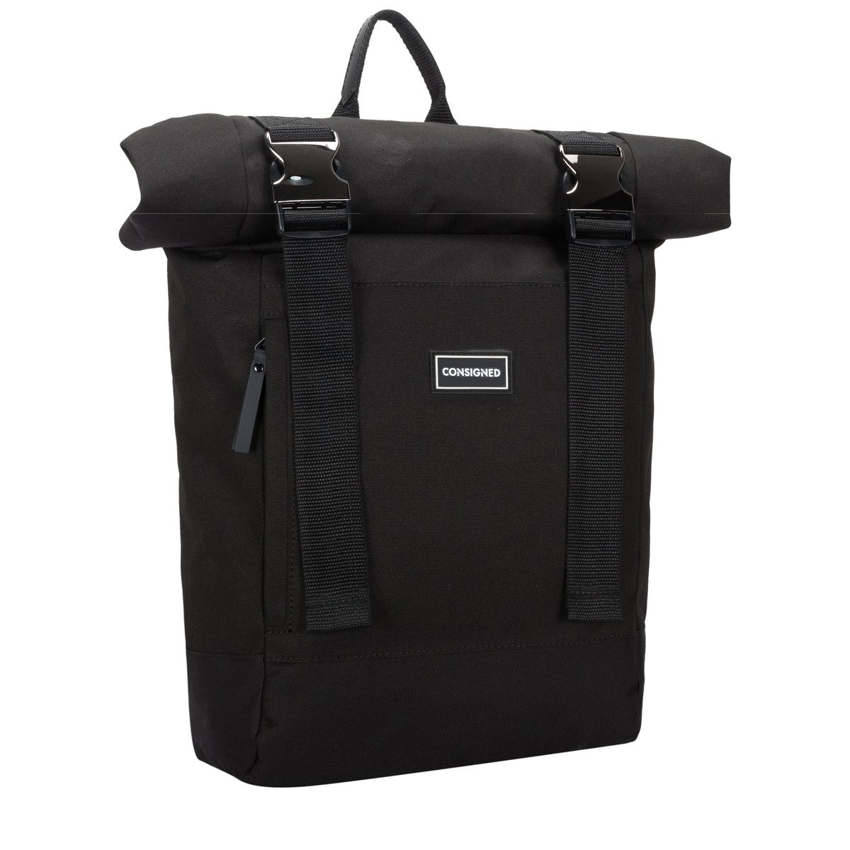 CONSIGNED Roll Top Double Clip Backpack