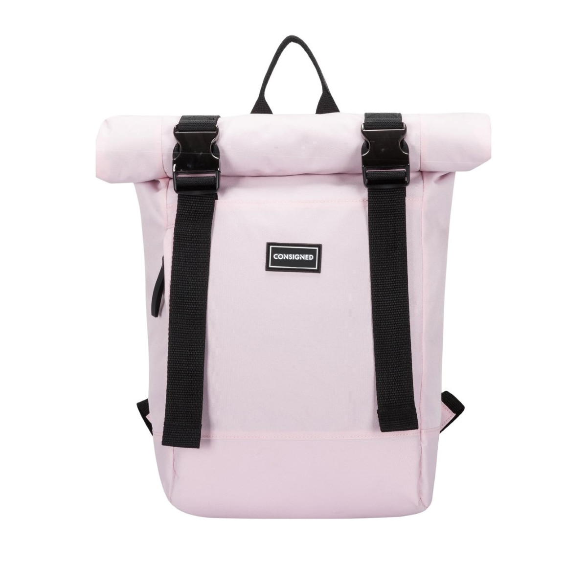 CONSIGNED - Roll Top Double Clip Backpack